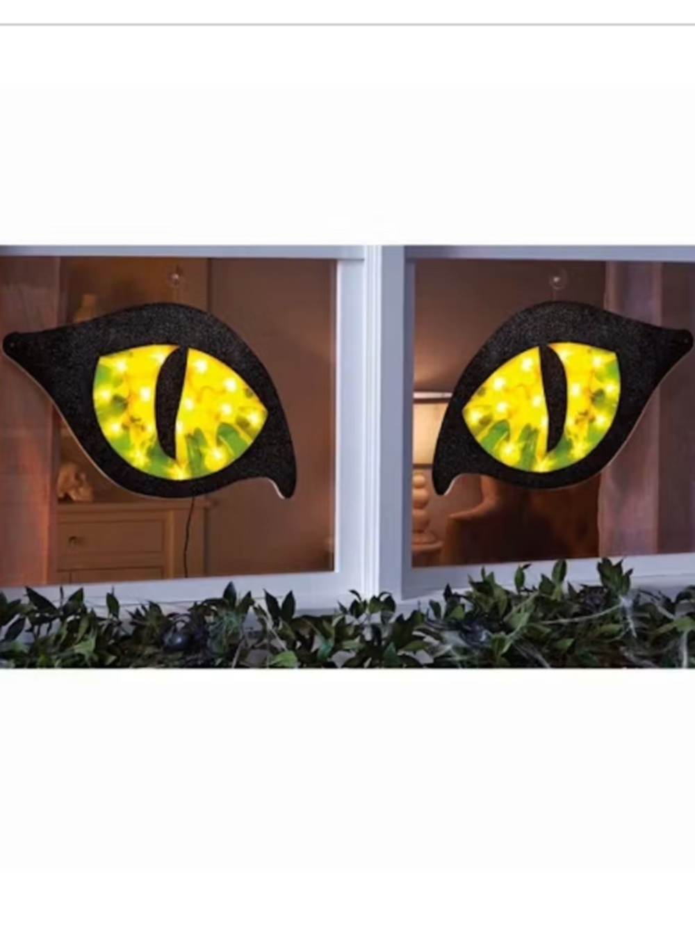 Halloween Huge Light Up Eyes Window Home Decor